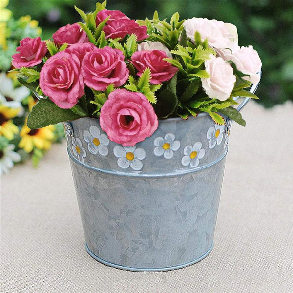 small galvanized buckets